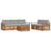 Set de canapele de exterior 6 pcs Gri natural și deschis - WALTI WALTI