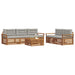 Set de canapele de exterior 6 pcs Gri natural și deschis - WALTI WALTI