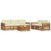 Set de canapele de exterior cu pernă 6 pcs Natural și Crem - WALTI WALTI