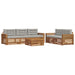 Set de canapele de exterior 6 pcs Gri natural și deschis - WALTI WALTI