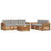 Set de canapele de exterior 6 pcs Gri natural și deschis - WALTI WALTI