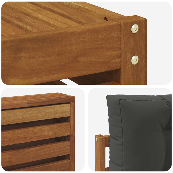 Set de canapele de exterior cu pernă 6 pcs Natural și Antracit WALTI