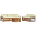 Set de canapele de exterior cu pernă 6 pcs Natural și Crem - WALTI WALTI