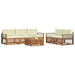 Set de canapele de exterior cu pernă 6 pcs Natural și Crem - WALTI WALTI