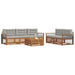 Set de canapele de exterior 6 pcs Gri natural și deschis - WALTI WALTI