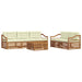 Set de canapele de exterior cu pernă 6 pcs Natural și Crem - WALTI WALTI