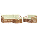 Set de canapele de exterior cu pernă 6 pcs Natural și Crem - WALTI WALTI