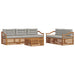 Set de canapele de exterior 6 pcs Gri natural și deschis - WALTI WALTI