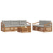 Set de canapele de exterior 6 pcs Gri natural și deschis - WALTI WALTI
