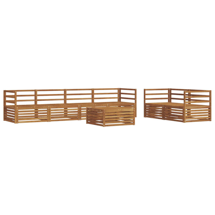 Set de canapele de exterior 7 pcs natural Lemn Solid de Acacia WALTI