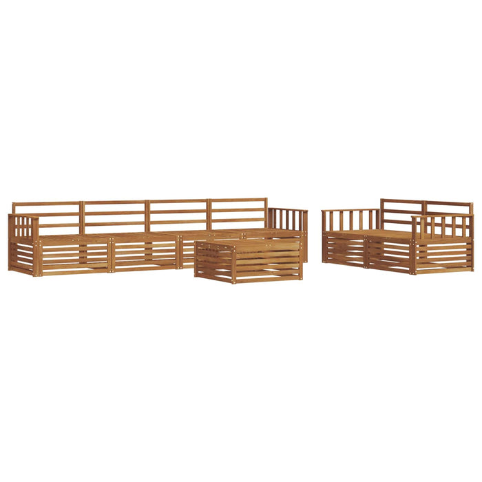 Set de canapele de exterior 7 pcs natural Lemn Solid de Acacia WALTI