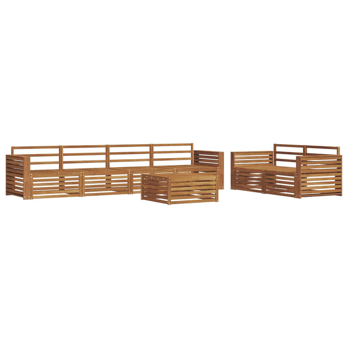 Set de canapele de exterior 7 pcs natural Lemn Solid de Acacia WALTI