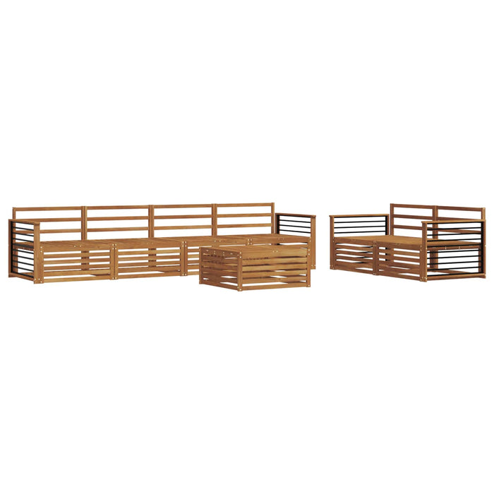 Set de canapele de exterior 7 pcs natural Lemn Solid de Acacia - WALTI WALTI