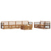 Set de canapele de exterior 7 pcs natural Lemn Solid de Acacia - WALTI WALTI