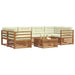 Set de canapele de exterior cu pernă 8 pcs Natural și Crem - WALTI WALTI