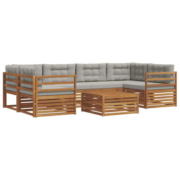 Set de canapele de exterior 21 pcs Gri natural și deschis - WALTI WALTI