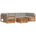 Set de canapele de exterior 21 pcs Gri natural și deschis - WALTI WALTI