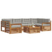 Set de canapele de exterior 21 pcs Gri natural și deschis - WALTI WALTI