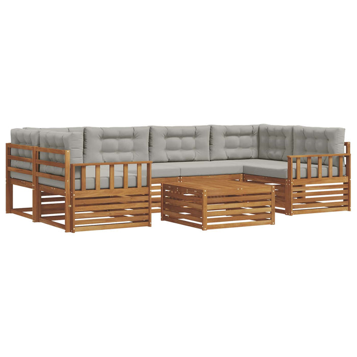 Set de canapele de exterior 21 pcs Gri natural și deschis - WALTI WALTI