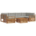 Set de canapele de exterior 21 pcs Gri natural și deschis - WALTI WALTI