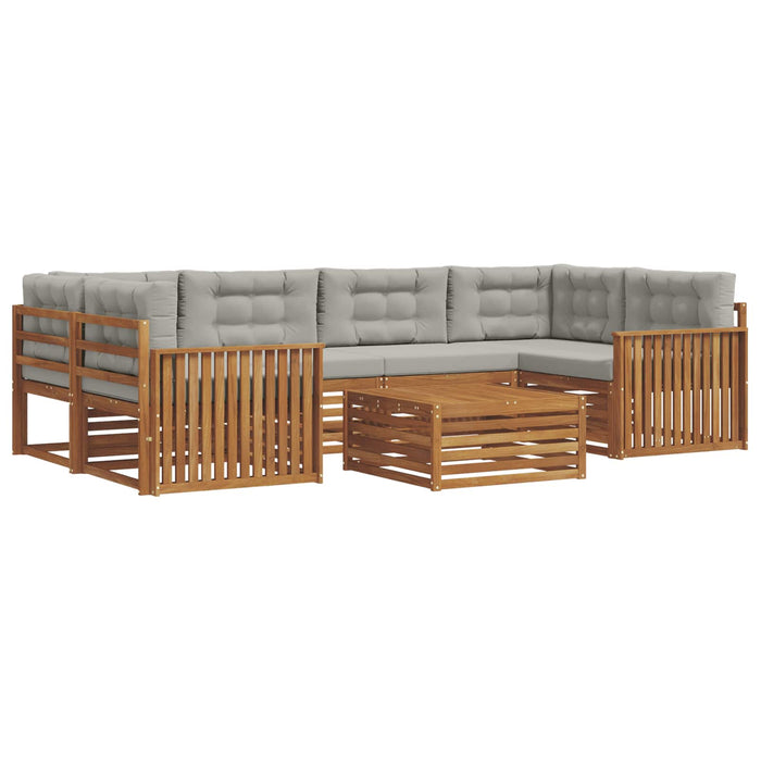Set de canapele de exterior 21 pcs Gri natural și deschis - WALTI WALTI