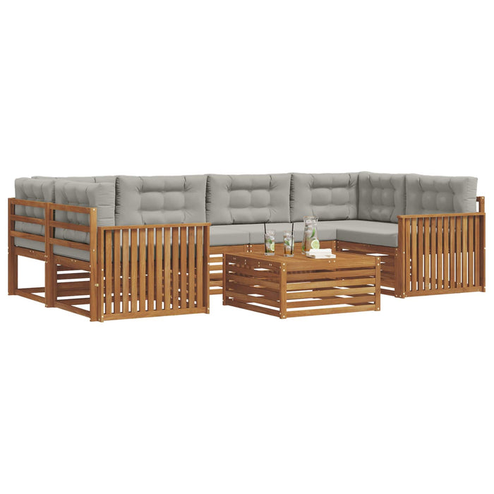 Set de canapele de exterior 21 pcs Gri natural și deschis - WALTI WALTI