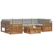Set de canapele de exterior 21 pcs Gri natural și deschis - WALTI WALTI