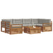 Set de canapele de exterior 21 pcs Gri natural și deschis - WALTI WALTI