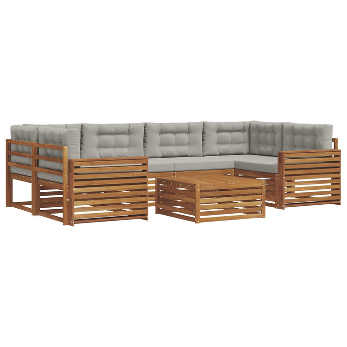 Set de canapele de exterior 21 pcs Gri natural și deschis - WALTI WALTI