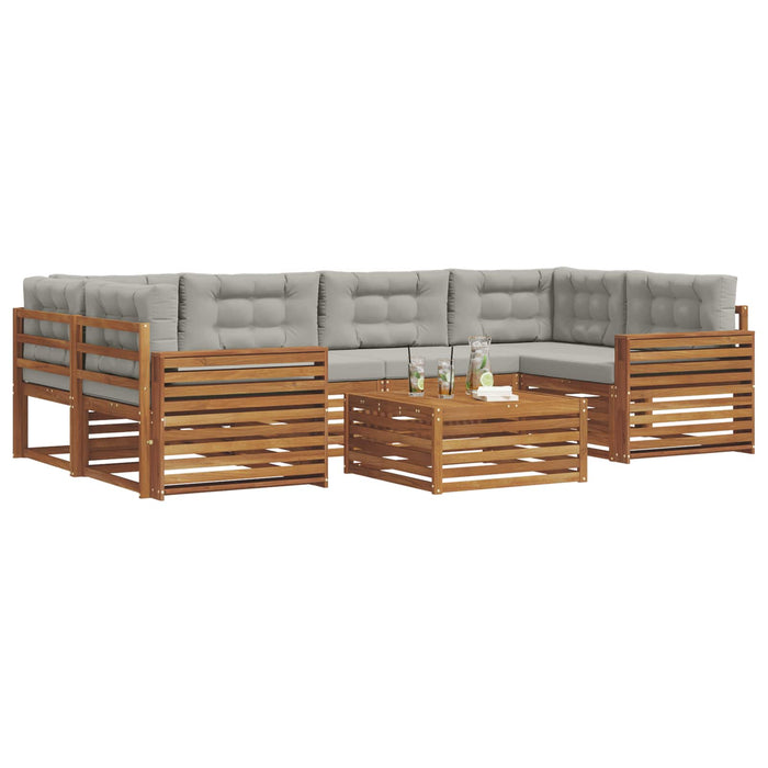 Set de canapele de exterior 21 pcs Gri natural și deschis - WALTI WALTI