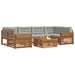 Set de canapele de exterior 21 pcs Gri natural și deschis - WALTI WALTI