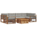 Set de canapele de exterior 21 pcs Gri natural și deschis - WALTI WALTI