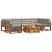 Set de canapele de exterior 21 pcs Gri natural și deschis - WALTI WALTI
