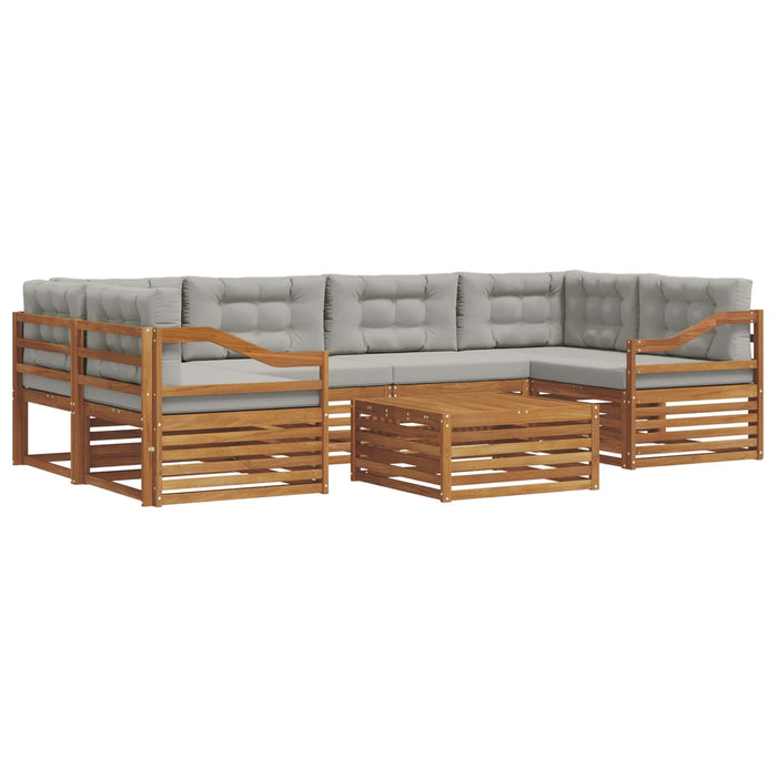 Set de canapele de exterior 21 pcs Gri natural și deschis - WALTI WALTI