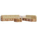Set de canapele de exterior cu pernă 8 pcs Natural și Bej - WALTI WALTI