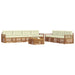 Set de canapele de exterior cu pernă 8 pcs Natural și Crem - WALTI WALTI