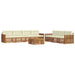 Set de canapele de exterior cu pernă 8 pcs Natural și Crem - WALTI WALTI
