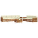 Set de canapele de exterior cu pernă 8 pcs Natural și Crem - WALTI WALTI