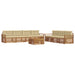 Set de canapele de exterior cu pernă 8 pcs Natural și Bej - WALTI WALTI