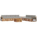Set de canapele de exterior 8 pcs Gri natural și deschis - WALTI WALTI