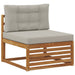 Set de canapele de exterior 8 pcs Gri natural și deschis - WALTI WALTI