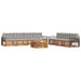 Set de canapele de exterior 8 pcs Gri natural și deschis - WALTI WALTI