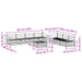 Set de canapele de exterior 8 pcs natural - WALTI WALTI