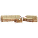 Set de canapele de exterior cu pernă 8 pcs Natural și Bej - WALTI WALTI