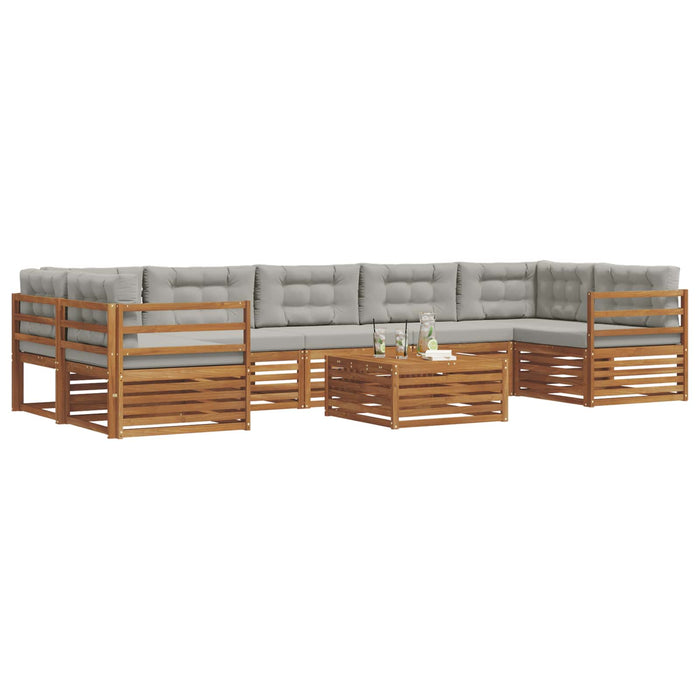 Set de canapele de exterior 24 pcs Gri natural și deschis - WALTI WALTI