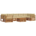 Set de canapele de exterior cu pernă 8 pcs Natural și Bej - WALTI WALTI