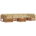 Set de canapele de exterior cu pernă 8 pcs Natural și Bej - WALTI WALTI