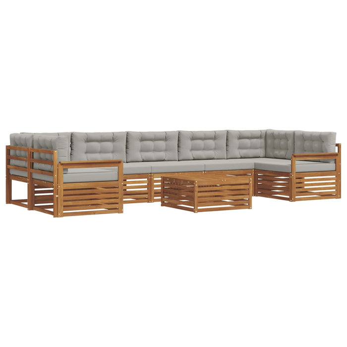 Set de canapele de exterior 24 pcs Gri natural și deschis - WALTI WALTI