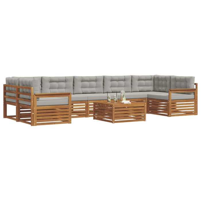 Set de canapele de exterior 24 pcs Gri natural și deschis - WALTI WALTI