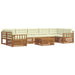 Set de canapele de exterior cu pernă 8 pcs Natural și Crem - WALTI WALTI